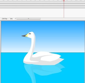 水面上鹅的倒影动画5秒