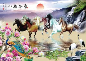 八骏全图