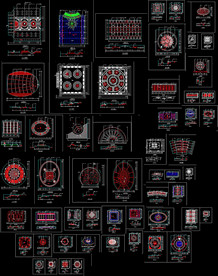 欧式天花造型图纸