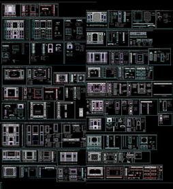 整木背景墙含拆单图