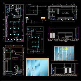 品牌服装店CAD图纸