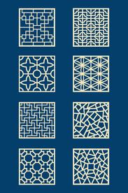 传统方形元素底纹