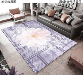 清新花纹欧式地毯