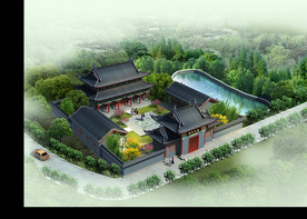 金额氏祠堂效果图