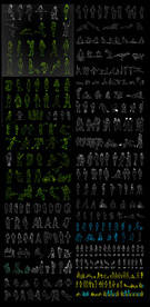 人物CAD图纸集合之一