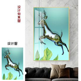 麋鹿装饰画