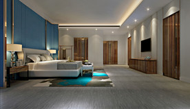 现代风格主卧室效果图