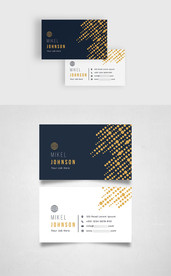 ai矢量几何创意名片设计抽象背