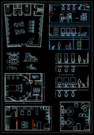 美发店CAD图纸之三