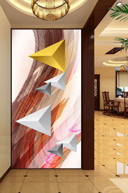 现代玄关背景墙