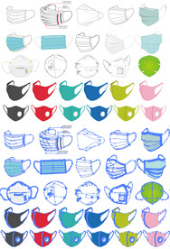 口罩 矢量口罩素材大全备份