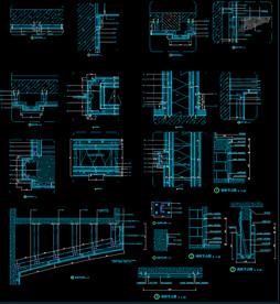 干挂湿贴大理石CAD节点
