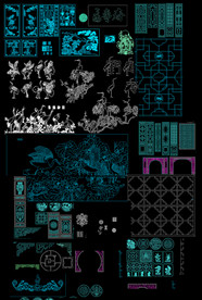 中式雕花装饰图