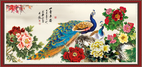 牡丹 孔雀