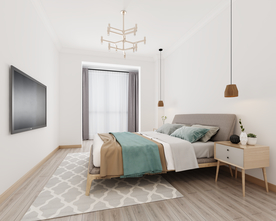 卧室背景墙样机