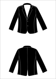 黑色西装设计