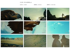 养鹰人雄鹰展翅高原鹰击长空展翅