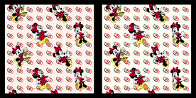 米奇大牌数码印花图片