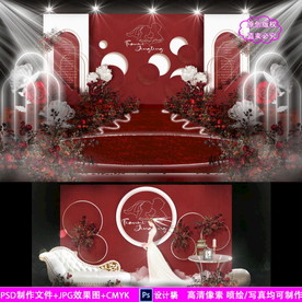 莫迪兰红色泰式婚礼设计