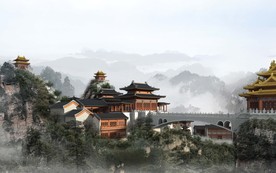 山体寺庙景区