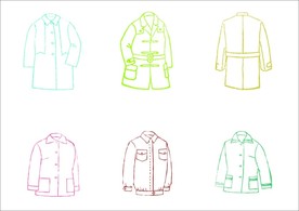 女童冬服  大衣设计