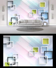 现代简约背景墙