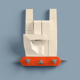 手工手图标（白色）