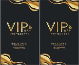 VIP卡 黑金色