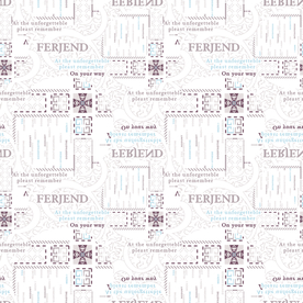 精细几何抽象字母格子