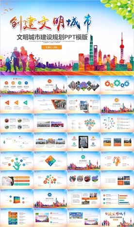 创建文明城市创城活动PPT