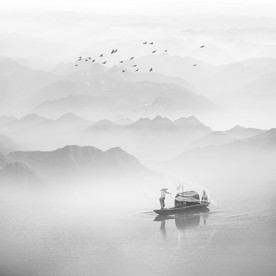水墨山水画