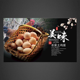 土鸡蛋海报