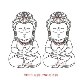 宝宝佛CDR矢量图PNG高清图