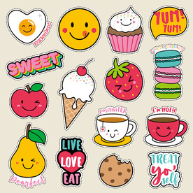 卡通水果插画图案