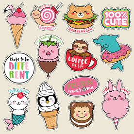 卡通动物插画图案