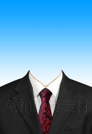 西装证件照服装模板