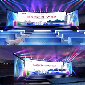 南京滨江欢乐舞台舞美造型效果
