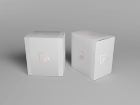 白色空白纸质包装盒子样机