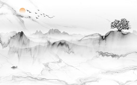 意境高档山水画 TIF分层