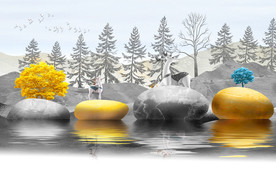 现代欧式装饰画 TIF分层