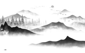 新中式高档山水画 TIF分层