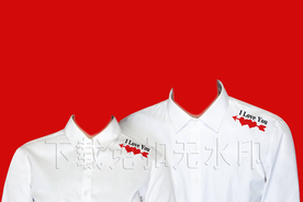 结婚证件照登记照服装模板