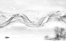 新款大气山水画 TIF分层