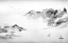 大气 山水画背景 TIF分层