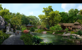 绿野仙踪小水景