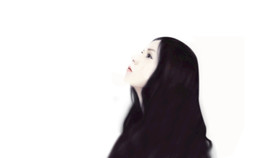 卡通手绘美女头像鼠绘女人头发