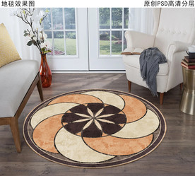 几何抽象欧式复古地毯