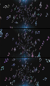 音符不断增加扩大特效视频素材