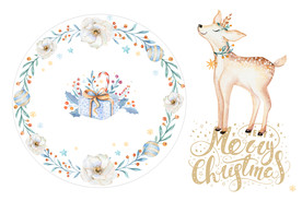 手绘圣诞节