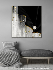 轻奢几何装饰画